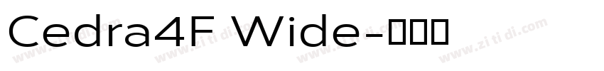 Cedra4F Wide字体转换